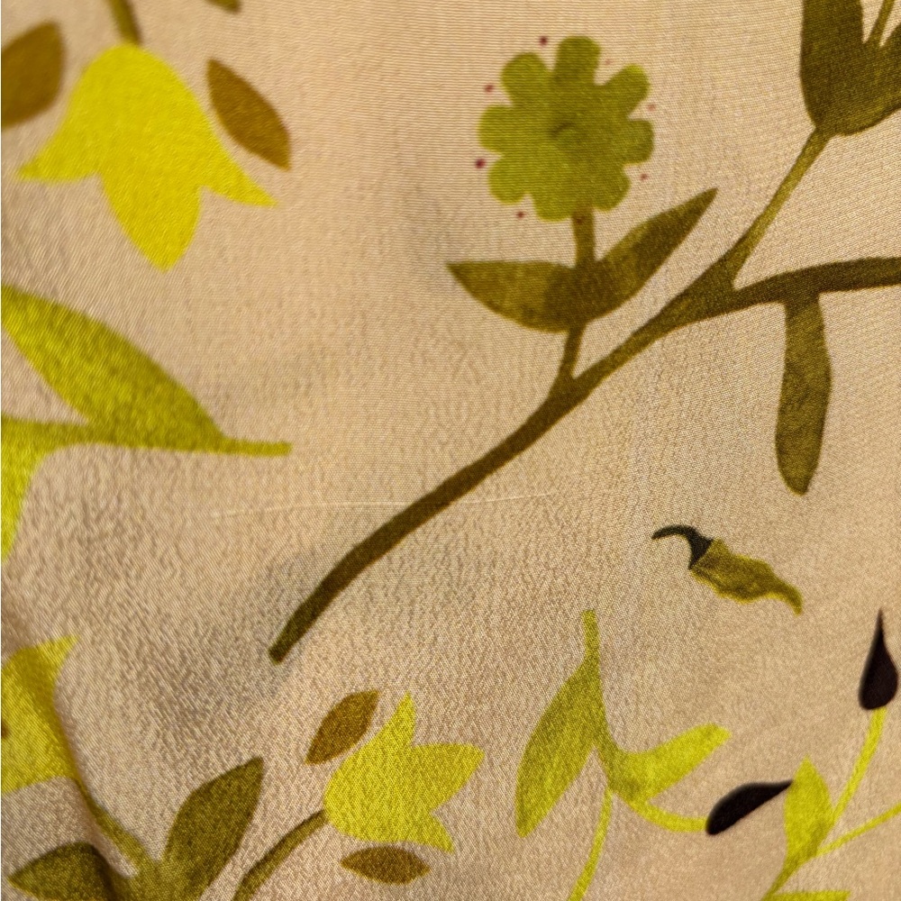 Anthropologie GUAPA Cream Peach and Green Floral Blouse. Size Medium - Picture 13 of 13